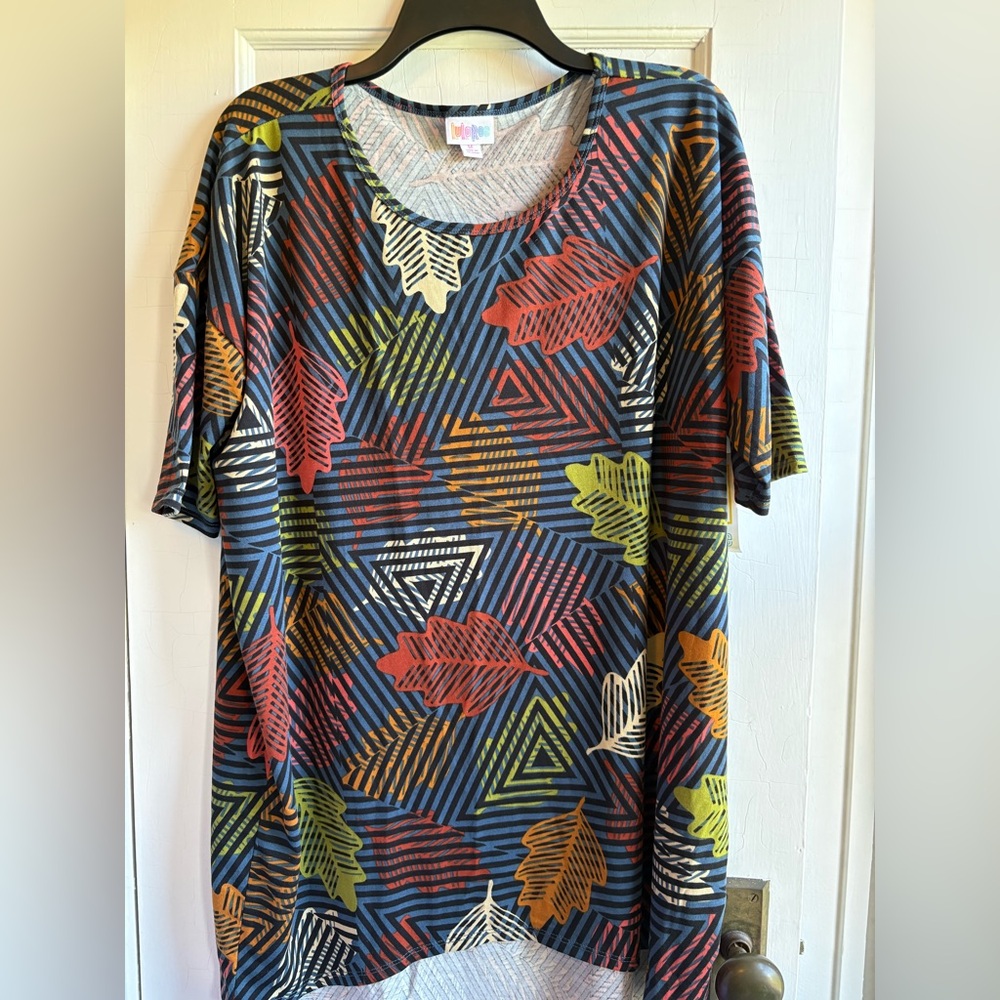 LuLaRoe Multicolor Geometric Pattern Top